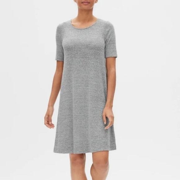 GAP Light Gray Softspun A-Line Swing Dress Size Medium - Picture 1 of 6